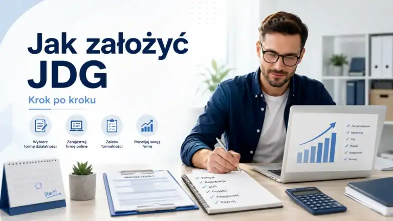 Jak założyć JDG krok po kroku w 2026? Porodnik i podatki